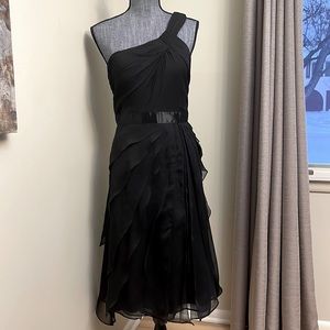 Adrianna papel bead crepe dress